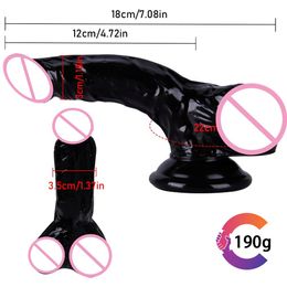 Colorful Wearable Penis Shaped Simulation Dildo With testis for Lesbian