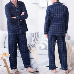 Men's Sleepwear Men Sleepwear Striped Cotton Pyjama Sets for Men Short Sleeve Lo 220823