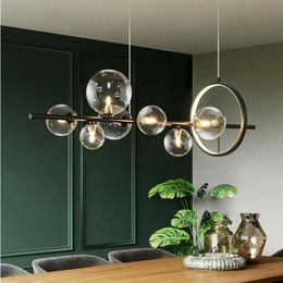 Pendant Lamps Nordic Minimalist Living Room Restaurant Bar Clothing Store Postmodern Designer Bubble Ball ChandelierPendant