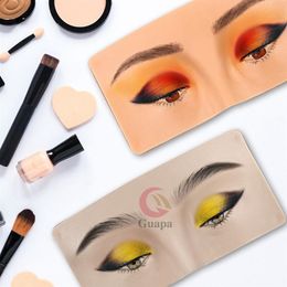makeup training Canada - Premium 5d eyebrow tattoo practice eye makeup training skin silicone pad for makeup beauty gym2530
