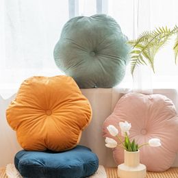 Cushion/Decorative Pillow Velvet Plum Pillows Cushion Sofa Cushions Lovely Bay Window Decorative Tatami Futon On Bed Household Products Deco