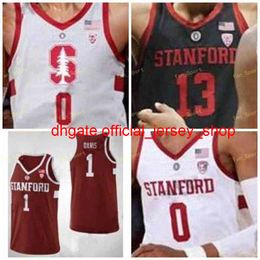 College NCAA Stanford Cardinal Basketball Jersey 11 Jaiden Deire 12 Keenan Fitzmorris 13 Oscar Da Silva 14 Marcus Sheffield Custom Stitche