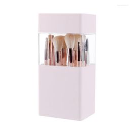 Makeup Brush Case Storage Box Detachable Large Capacity ABS Cosmetic For Home