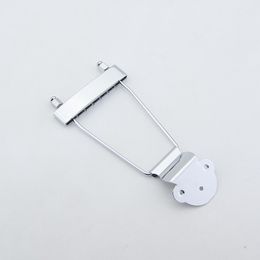 Chrome Jazz Guitar Bridge Trapeze Tailpiece For Hollow Body Archtop Guitar guitar accessories