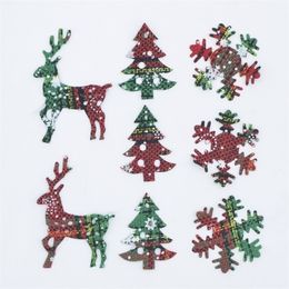 50Pcslot Christmas Cloth Fabric Deer Tree Snowflake Applique for Party Ornament Crafts DIY Clothes Hat Gloves Decor Patches C21 Y201020