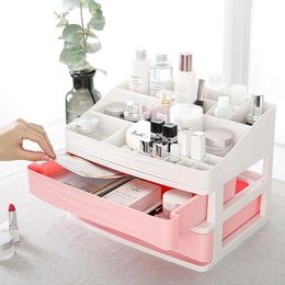 Storage Boxes & Bins Plastic Cosmetic Drawer Makeup Box Jewellery Nail Polish Container Home Office Desktop Sundries OrganizersStorage