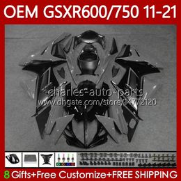 Injection Fairings For SUZUKI GSXR 600 750 CC K11 750CC 600CC GSXR600 Grey black 11 12 13 14 15 16 121No.102 GSXR-600 GSXR750 2017 2018 2019 2020 2021 GSXR-750 11-21 Body