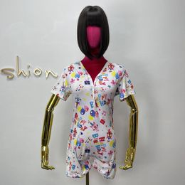 Custom printed happy birthday onesie adult Pyjamas nighty for women 220621