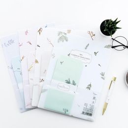 Gift Wrap Pcs/Set 3 Envelopes 6 Letter Papers Flowers Of Grass And Trees Envelope Set Korean StationeryGift