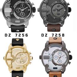 Cool Men Fashion Sparse Army Quartz Vintage Leather Bracelet Male Watch Large Dial Waterproof Clock Relogio MasculinoKBY2