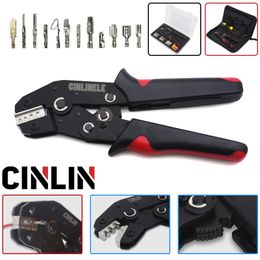 DuPont/D-SUB Terminals Crimping Pliers Hand Tools Robust Crimper Dies Set With Canvas Bag for PH2.0 XH2.55557 VH3.96 JST1.25 220428