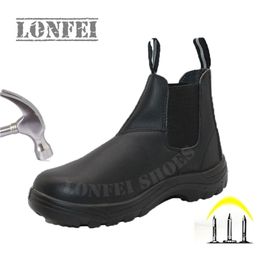 toe smash steel plate midsole anti puncture safety shoe boot for Men and Women work boots construction shoes Y200915