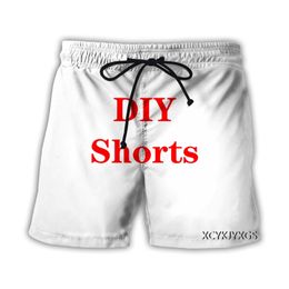 Men Women 3D Printed DIY Casual Shorts Fashion Streetwear Men Loose Sporting 220707