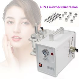 2 in 1 Microdermabrasion Diamond dermabrasion face cleaning Machine for spa salon beauty home use
