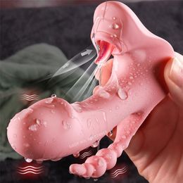 3 IN 1 Sucking Vibrator Panties for Women Vibrating Sucker Anal Vagina Clitoris Stimulator Wearable Oral Suction Erotic Sex Toys 220601