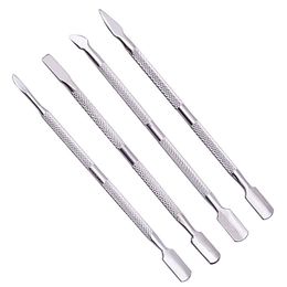 Stainless Steel Double Head Cuticle Pusher For Manicure Tools For Nails Art Non-Slip Nail Cuticle Remover Accessories