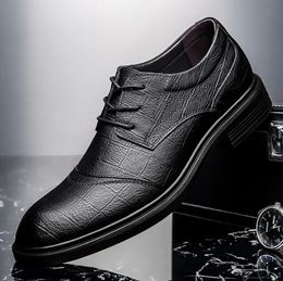 Men Shoe Business Dress Shoes Classic Oxfords for Men Genuine Leather Lace Up Shoes Wedding Footwear Big Size 36-48 Luxury Brand