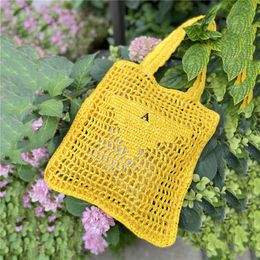 Designer Large Tote Bag Soft Raffia Handbag Women Fashion Shopper Luxurys Designers Handbags Purses Womens Shopping Shoulder Bag Totes 2022