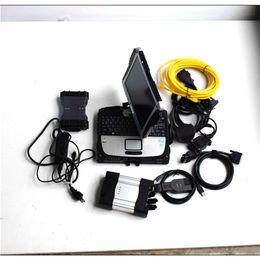 for BMW ICOM NEXT Programming Diagnostic Tool for BMW ICOM with MB STAR C6 Wifi Multiplexer Cables SD Connect 6 in CF19 Laptop 1TB SSD