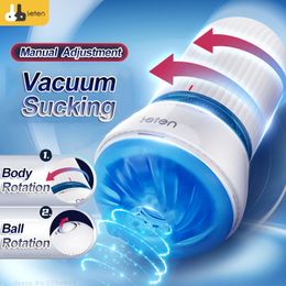 2021 Leten Reusable Male Masturbator Aircraft Cup 3D Channel Vacuum Sucking Silicon Vagina Real Pussy Adjustable sexy Toy For Men