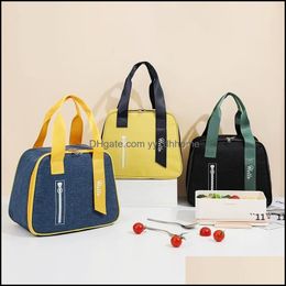 Storage Bags Home Organisation Housekee Garden Keep Warm Lunch Bag Outdoor Outing Fruit Sushi Lunches Box Portable Aluminium Foil Waterproo