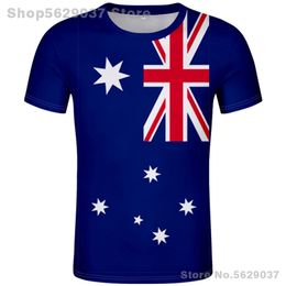 AUSTRALIA t shirt free custom made name number fashion black white gray red tees aus country t-shirt nation au clothing flag top 220702