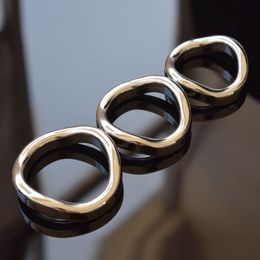FAAK38 Penis Rings Cock Trainer Delay Ejaculation 304 Stainless Steel Time Lasting sexy Toys for Men Adult Game