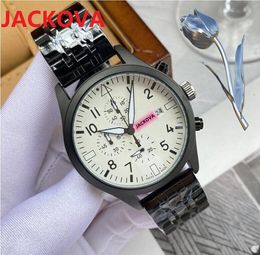 Six stitches luxury mens watch All dials work 40 mm Quartz high quality European chronograph President auto date switzerland Classic Wristwatches orologio di lusso