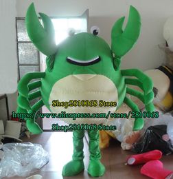 Mascot doll costume New Custom Red Blue Green Crab Mascot Costume Unisex Cartoon Anime Custom Masquerade Christmas Gift Adult Size 243