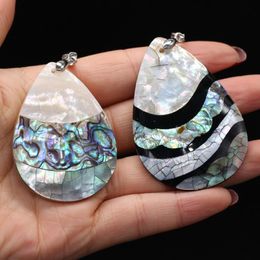 Pendant Necklaces Natural Shell Water Drop Shape For Jewellery Making Charms DIY Necklace AccessoryPendant