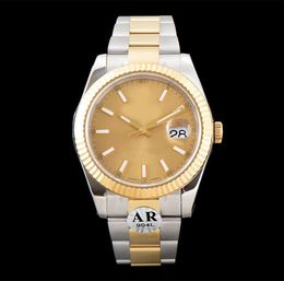 Business Watches Factory Luxury Mens Automatic Watches Chocolate Yellow Gold 904L Steel Perpetual 116333 Champagne 126333 Date