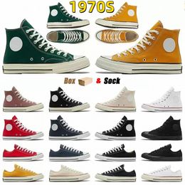 Classic casual 1970s canvas shoes men womens high low all stars sneakers chuck 70 chucks 1970 platform black logo 35-44 f7DT#