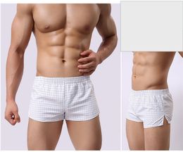 Mens Luxury Underwear Men Boxers Cotton Plaid Shorts Panties Big Short Breathable boxer sexy unterhosen Underpants Briefs Drawers Kecks Thong 50RE