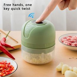 New Electric Garlic Kitchen Mills Tools Masher Garlic Press Vegetable Chilli Meat Chopper USB Chargeable Machine Gadgets BBE13662