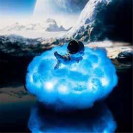 Strings Astronaut Cloud Lamp 12 Colors Light Modes Lying Down Remote Control Model Bedroom DecorationLED LED