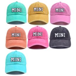 Baseball Caps Mama Embroidered Ponytail Hats Parent Child Horsetail Caps Outdoor Sunscreen Sports Peaked Cap Retro Vintage Adjustable Summer Casquette 1236 D3