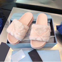Woman Fashion Sandal Designers Slides Women Slippers Grace Flat Shoes Stylish Terry Letter Printing Sandals No Box