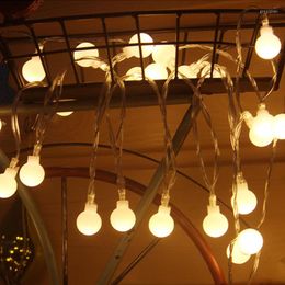 Strings LED 50/100 LEDS Remote Control Waterproof Battery Box Round Ball String Light Room Lighting Decor For Christmas Fairy LightsLED