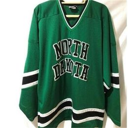 Chen37 C26 CUSTOM Nik1 tage 1993-95 North Dakota Fighting Sioux Hockey Jersey or custom any name or number retro Jersey