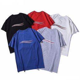 Mens Cotton T Shirt Print Creative Casual T-Shirt Solid Breathable T-Shirts Loose Crew Neck Short Sleeve Male Tee 5 Colors T Shirts