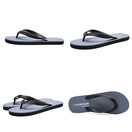 men slide fashion slipper classic triple grey red blue casual beach shoes hotel flip flops summer discount price outdoor mens slippers