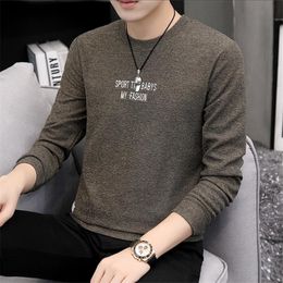 Men's Sweaters Men's Sweater Thin For Autumn And Winter Cotton Knitwear Personality Knitted Blouse Handsome Youth Qiuyi Bottoming Clothe