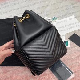 Top designer women bag Art Y backpack imported calfskin large capacity strapping striped quilted chain 2022 leather strap shoulder bag