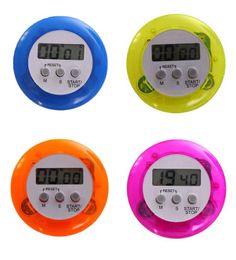 Novelty Digital Kitchen Timer Kök Hjälper Mini Digital LCD Kök Räkna Down Clip Timer Larm C0410