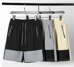 Men's Casual Shorts 2022 Summer Gyms Bodybuilding Brand Men Patchwork Boardshorts Quick Dry Loose Sweatpants Big Size