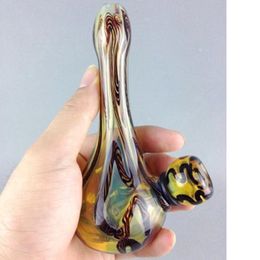 Manufacturer wholesale glass smoking pipe bubble mini water pipe hand pipes color glass spoon pipe