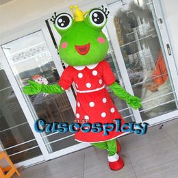 Mascot doll costume Frogs Mascot Costumes Cartoon Apparel Birthday Party Masquerade Mascot Costume Advertising Halloween Christmas Outfit Ad