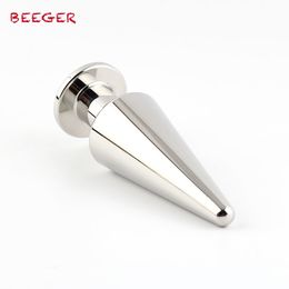 BEEGER metal anal plug,Heavy Chrome Butt Plug, high quality butt,Heavy Plug for an Ass Workout