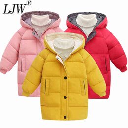 2022New Fashion Children Jacket Outerwear Boy And Girl Autumn Warm Down Coat Teenager Parka Children Winter Jacket J220718