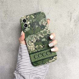 Green Forest Luxury Designer Phone Case Classic Letter Fashion Brand Shockproof Phones Cases High Quality Phonecase 2022